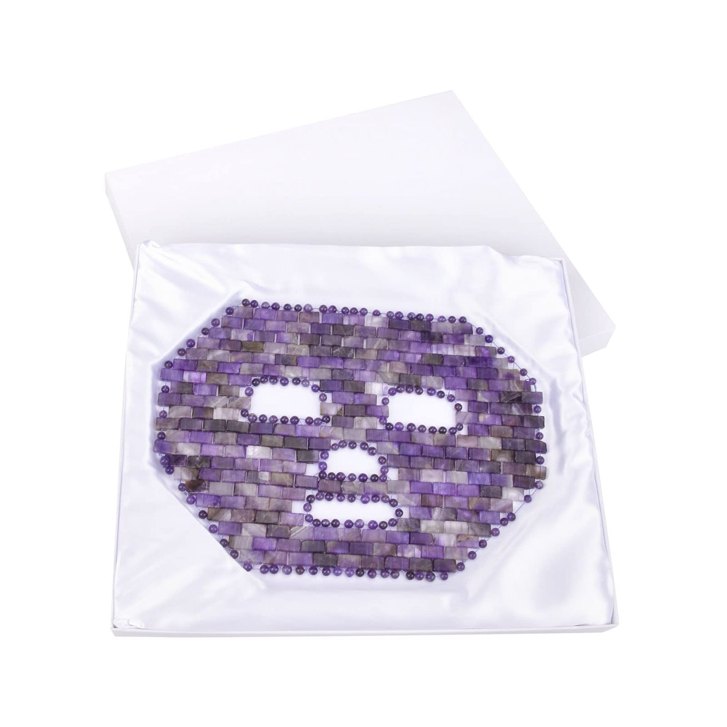ideayard Jade Facial Mask｜100% All Natural Jade Sleep Mask｜Diminish Puffiness｜Soothe Eye Fatigue (Purple)