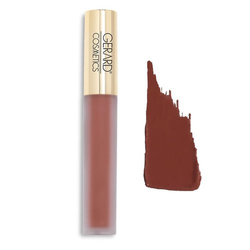 Gerard Cosmetics HydraMatte Liquid Lipstick Mudslide | Brown Lipstick with Matte Finish | Long Lasting and Non-Drying | Super Pigmented Fully Opaque Lip Color