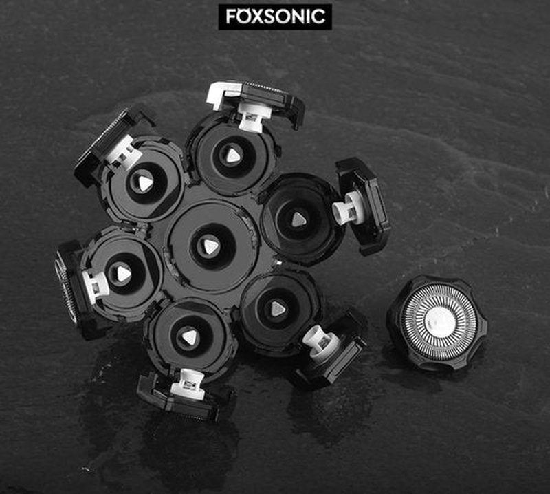 FOXSONIC 7 Blades for Head Shaver Replacement Heads 7 Heads for Many Main Brands Electric Shaver Razor Bald Men Head Shaver Blades