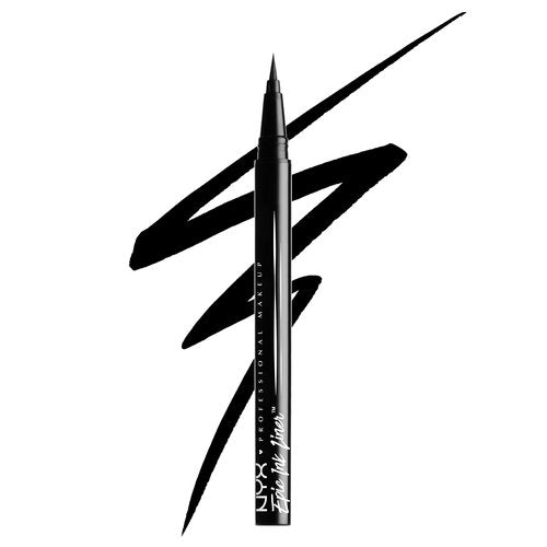 NYX PROFESSIONAL MAKEUP Micro Brow Pencil, Eyebrow Pencil - Black & Epic Ink Liner, Waterproof Liquid Eyeliner - Black, Vegan Formula