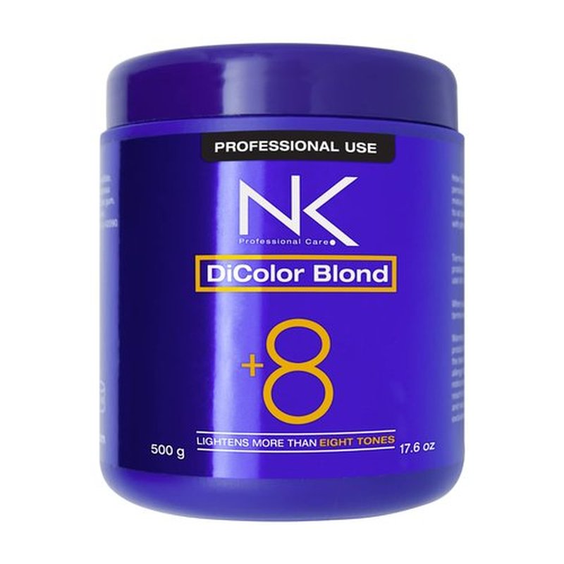 NK Professional Care DiColor Blonde | bleaching powder | lightener for hair | Lightens +8 shades without damaging the hair strand. (500 g)