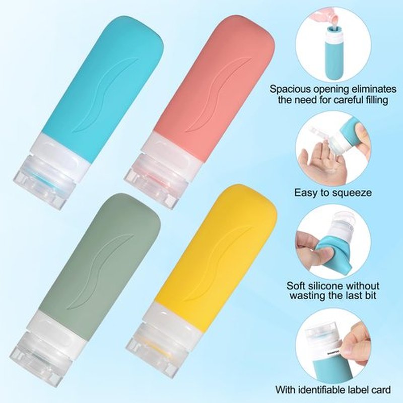 19 Pack Travel Size Toiletries Containers Refillable Perfume Bottles Tsa Approved Travel Toiletry Bag For Women Must Haves Accessories Travel Essentials