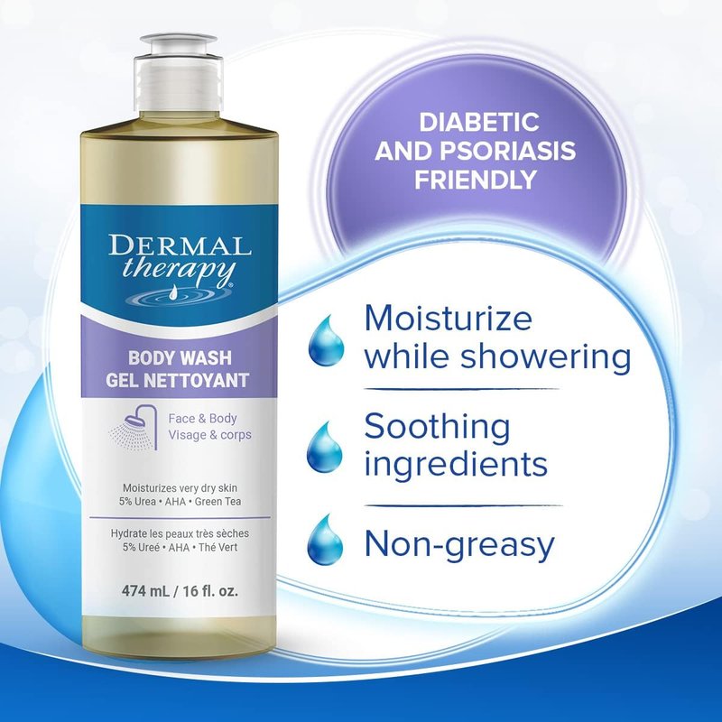 Urea 5% Cream with AHA & Green Tea Extract - Hydrating Skin Treatment for Dry Skin