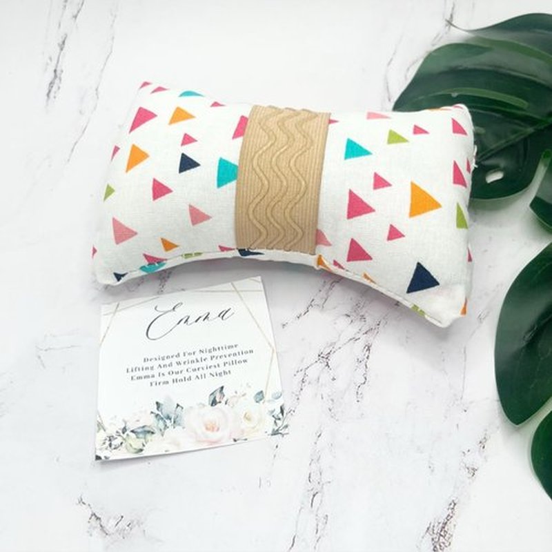 Strapless Handcrafted in The USA Cotton Breast Pillow for Woman Gift for her Side Sleeper Chest Relief Pillow While Sleeping with Anti Aging in Wrinkle Prevention (Confetti)
