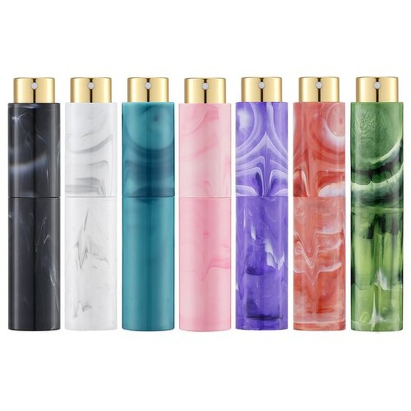 Tekson 10ML Perfume Atomizer Travel (7 PCS), Refillable Cologne Containers, Dispenser Spray Empty Bottle for Mini Sprayer Size
