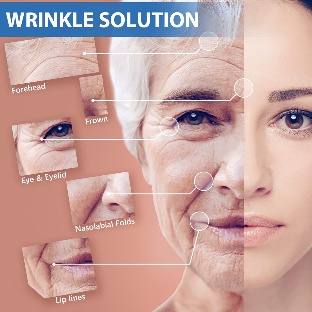 Sfuchin Face Tape for Wrinkles - Face Wrinkle Tape - Facial Smoothing Patches - V Face - Self Care Products - Forehead Wrinkle Patches Reusable - Chest Wrinkles - Neck Patches - 2.5CM*1000CM