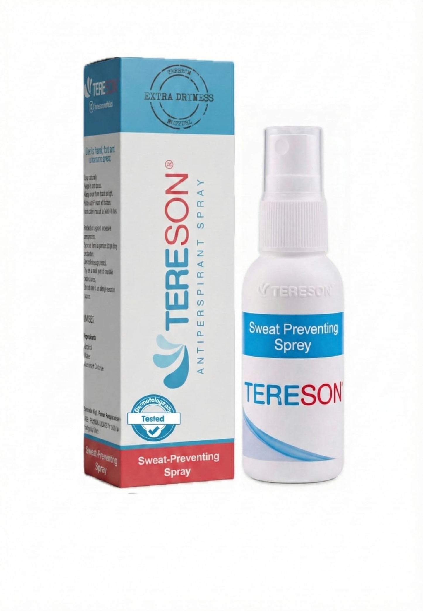 Tereson Strength Clinical Antiperspirant Spray 1.69 Fl Oz Dermatologically Tested - Hyperhidrosis Treatment