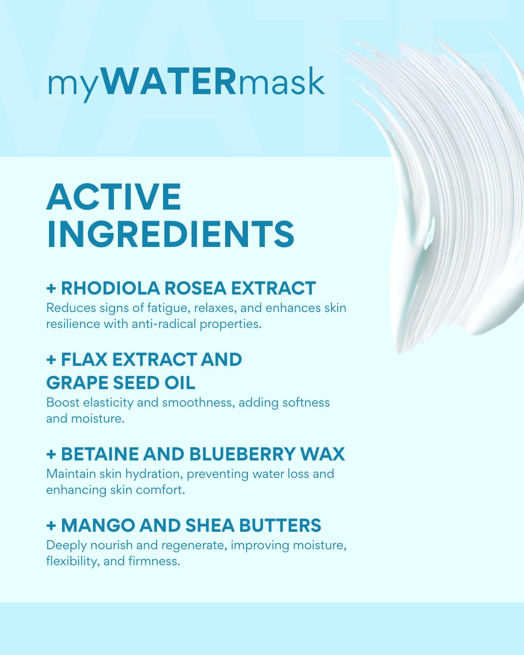 MIYA Cosmetics myWATERmask Deep Hydrating Overnight Face Mask, 1.7 oz