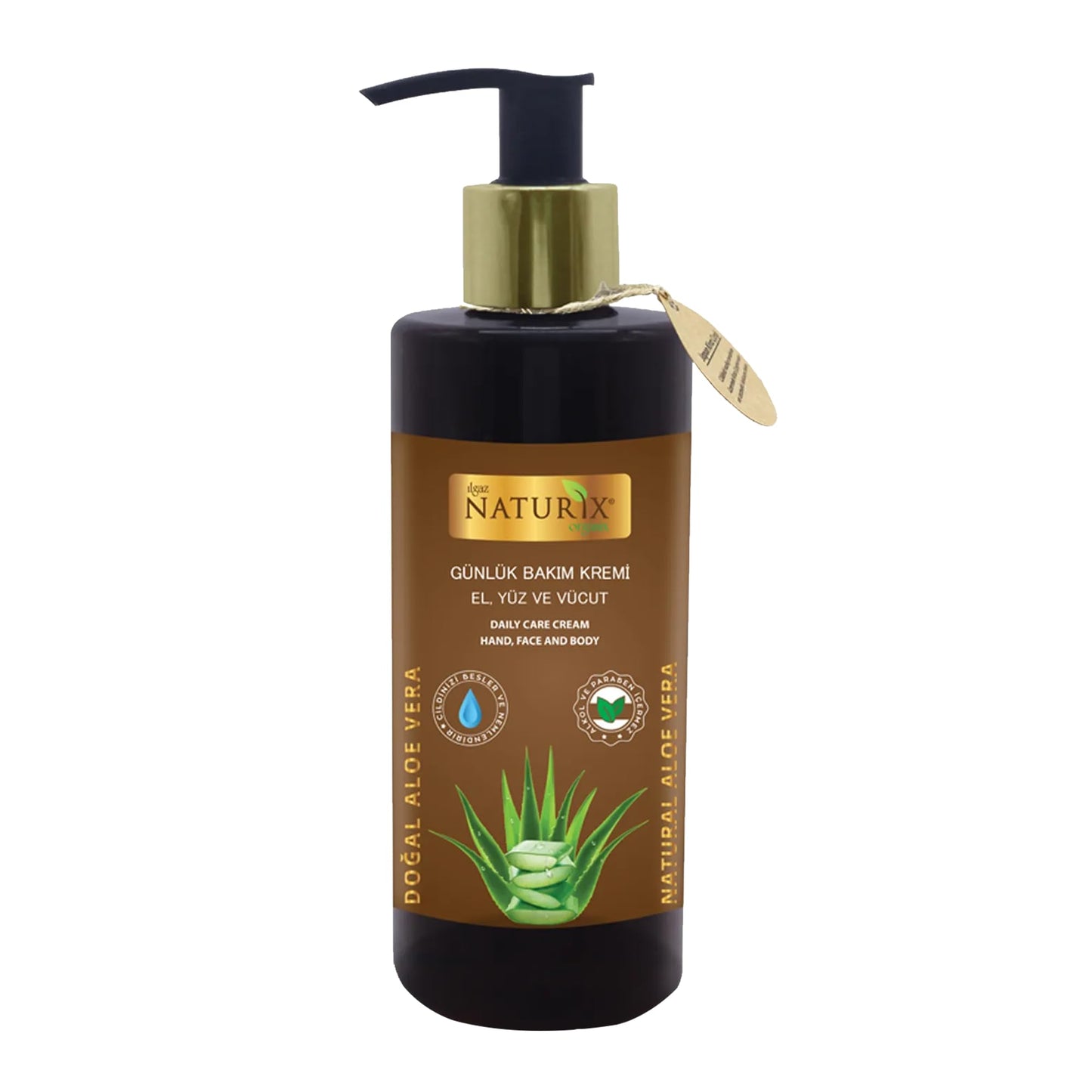 LIMOPA Hand Face and Body Aloe Vera Vitamin Cream 8.45 Oz | Nourishing Care Normal to Dry Skin Lotion | Intensive Moisturizer Cream