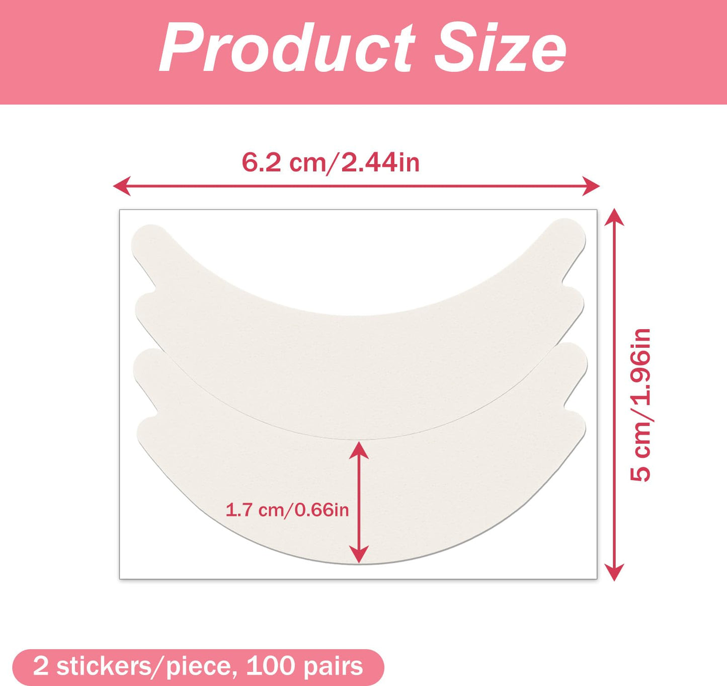 200 PCS Foam Eye Pads for Lash Extensions Lint Free Lash Lift Pads Eyelash Extension Supplies Waterproof Eyelash Tapes Soft Under Eyes Pad Fit Most Eyes Shape