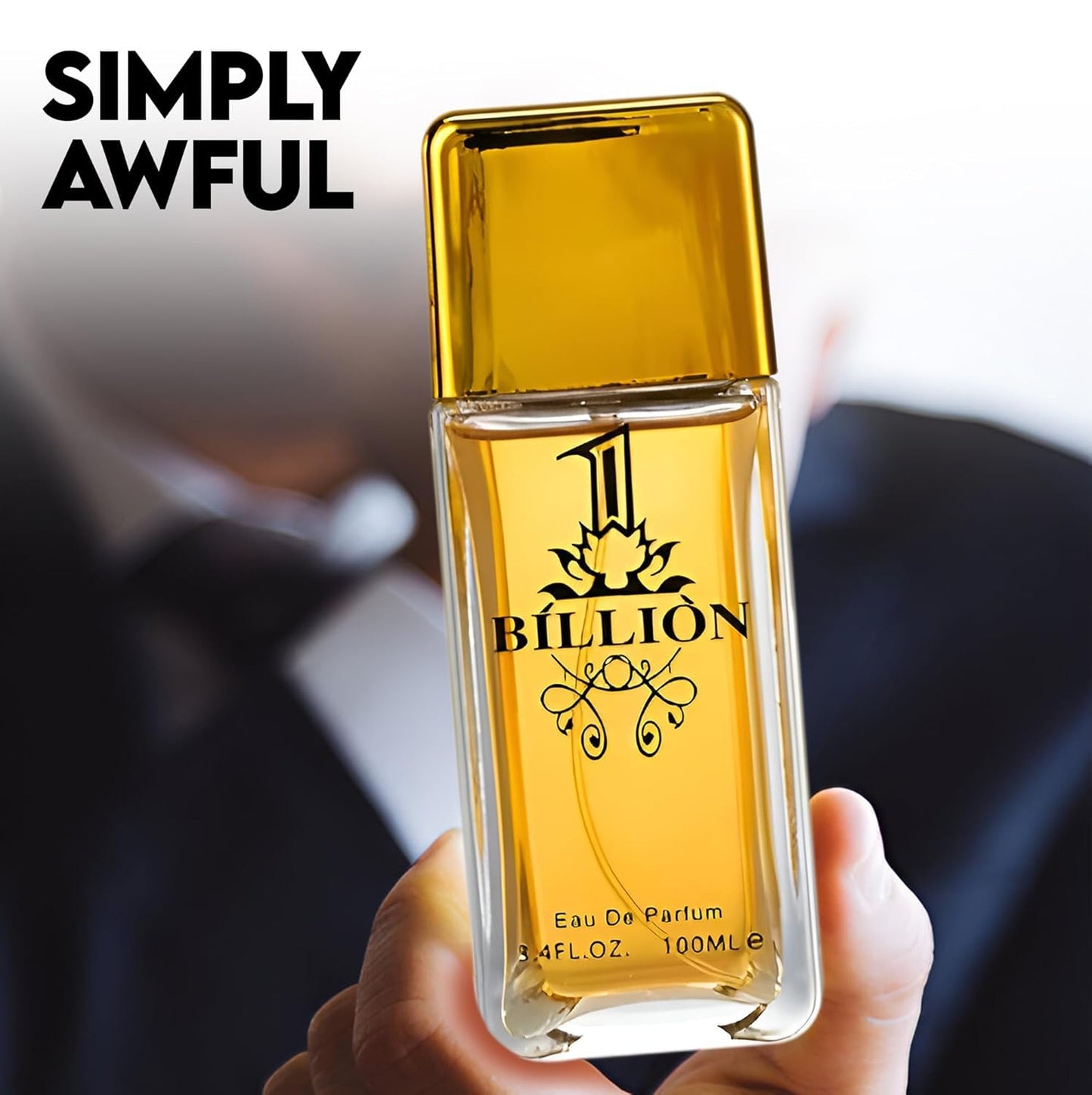 1 Billion For Men - 100ml Eau De Parfum Luxury Fragrance Spray, Cologne For Men - Daywear, Casual Daily Cologne - 3.4 Oz Bottle - Long Lasting EDP Ideal Gift for Birthday, Anniversary or Just You.