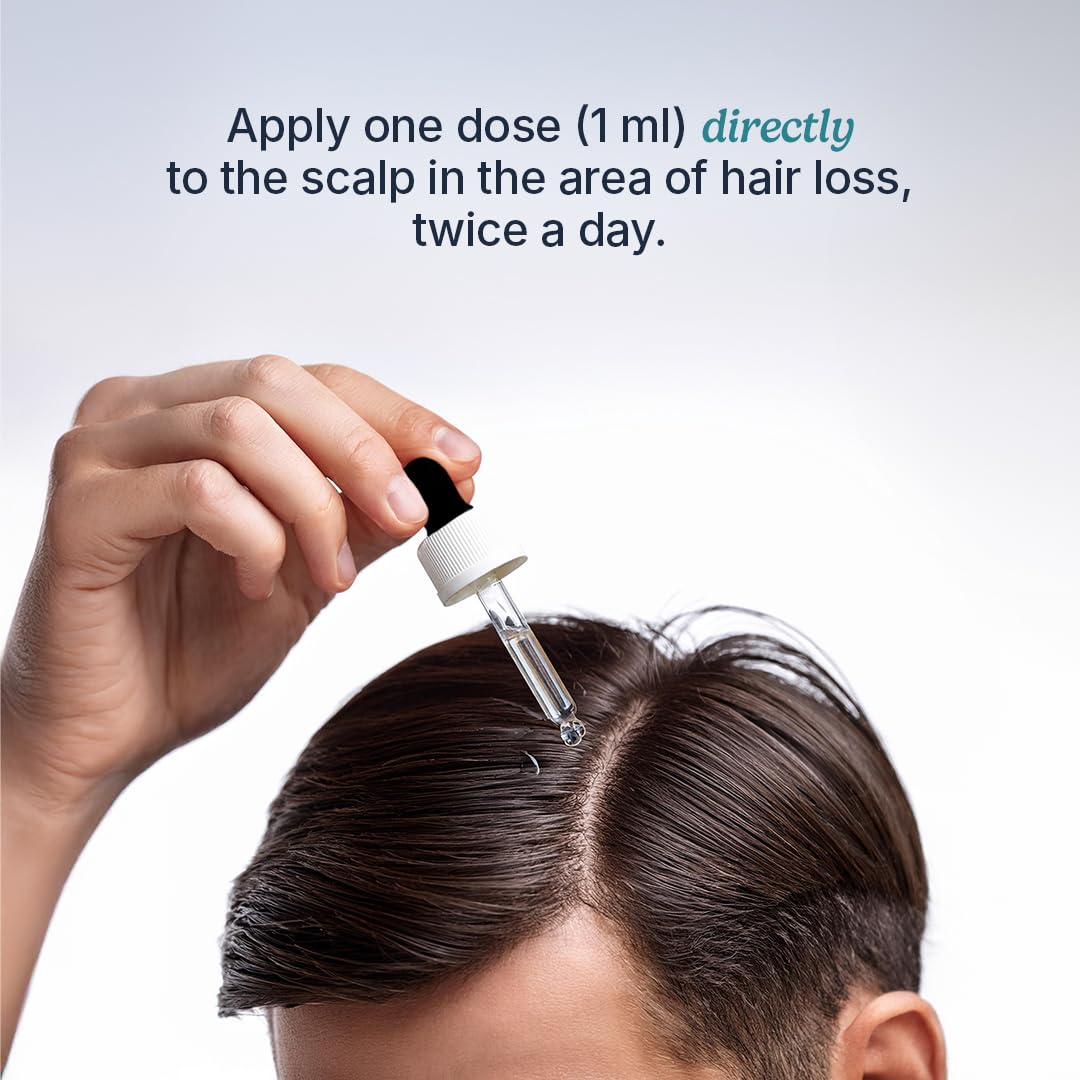Santo Remedio Men’s Hair Regrowth Treatment, Helps Stimulate Hair Growth and Reduce Hair Loss, Contains 5% Minoxidil, Clinically Proven Ingredient, Fragrance Free (1-Month Supply)
