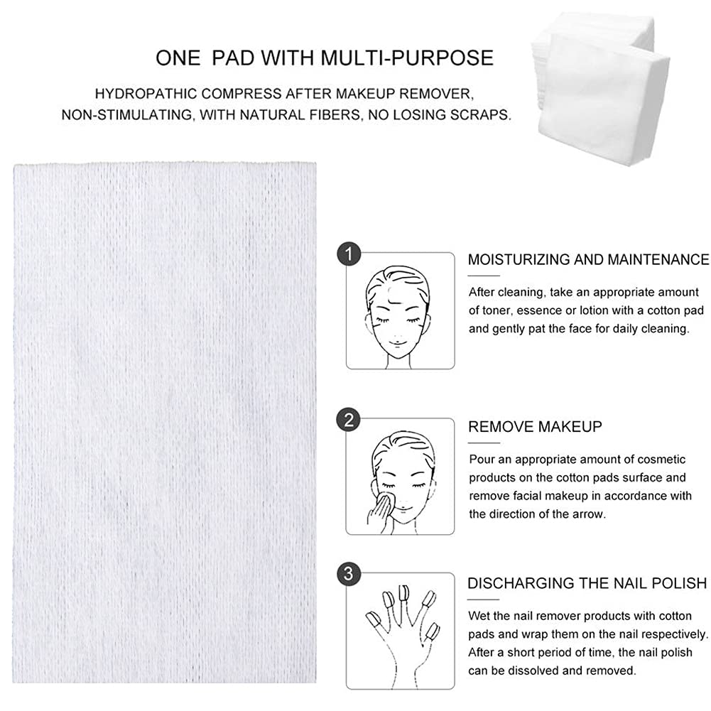 300 Pieces Disposable Esthetic Wipe Non-woven Facial Cleansing Soft Salon and Spa Essentials,Lint-free for Makeup Remove,2"x 2"