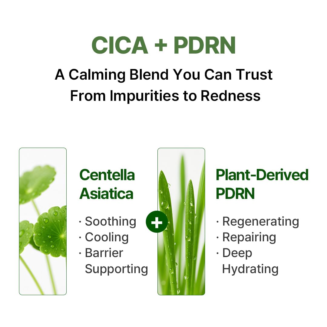 NACIFIC CICA PDRN First Toner 5.07 fl oz 150ml, Centella Asiatica & PDRN for Sensitive Skin, Cooling Spot Toner, Balancing & Soothing Korean Skincare