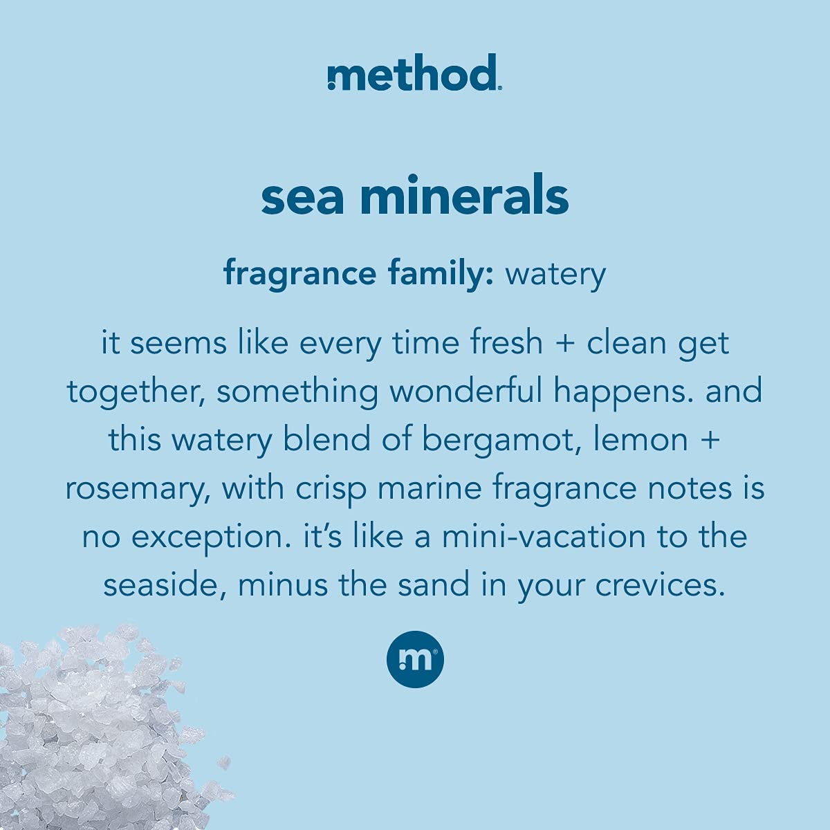 Method Gel Hand Soap Refill, Sea Minerals, Biodegradable Formula, 34 Fl Oz (Pack of 2)