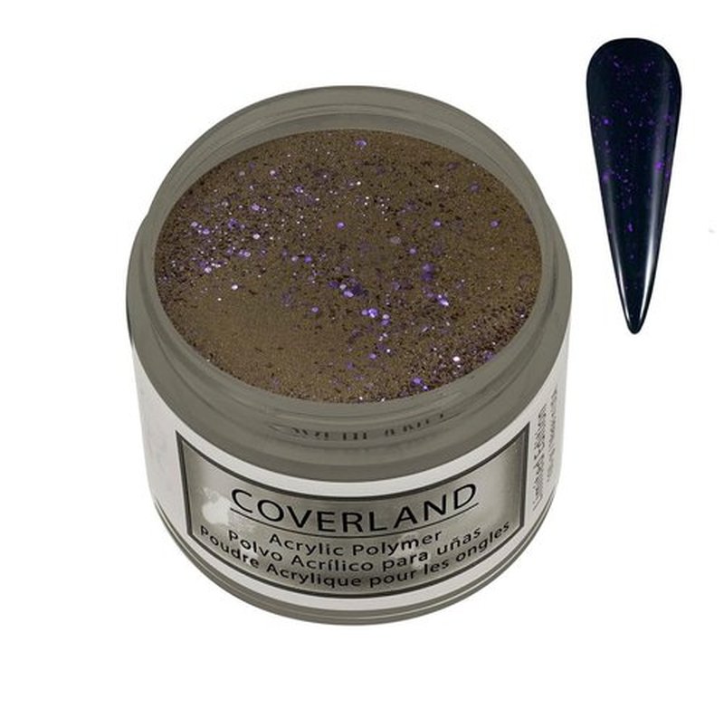 Tones Coverland Acrylic Nail Powder "Cat Noir" - Limited Edition Acrylic Powder for Nail Design, Sculpting, and Masking Nail Bed Imperfections - Professional Acrylic Nail Supplies - (1.5 Oz)
