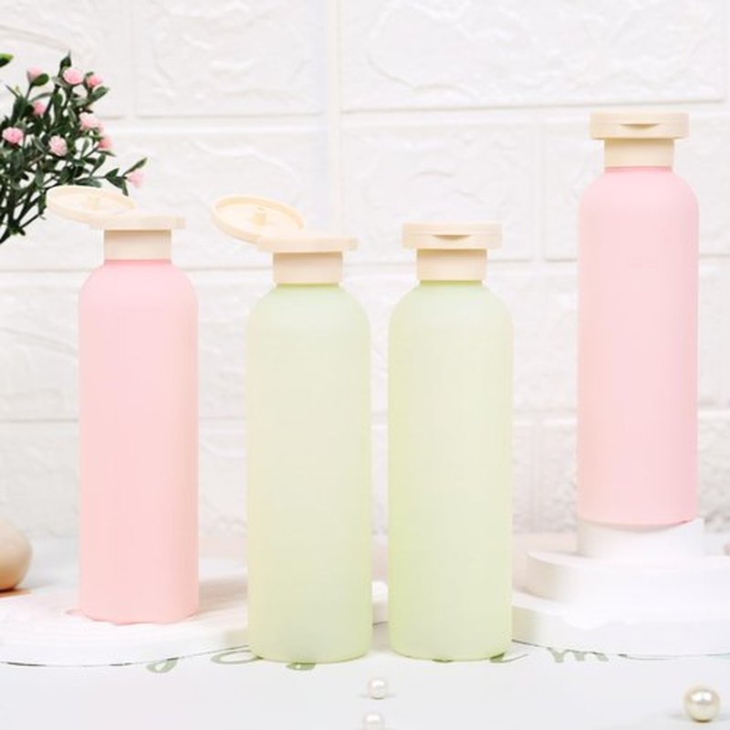 ASEVAT 6.7 oz Plastic Shampoo and Conditioner Squeeze Bottles, Plastic Leak Proof Travel Bottles for Toiletries, Plastic Bottles with Caps for Lotion, Cream and Liquids (4Pcs)