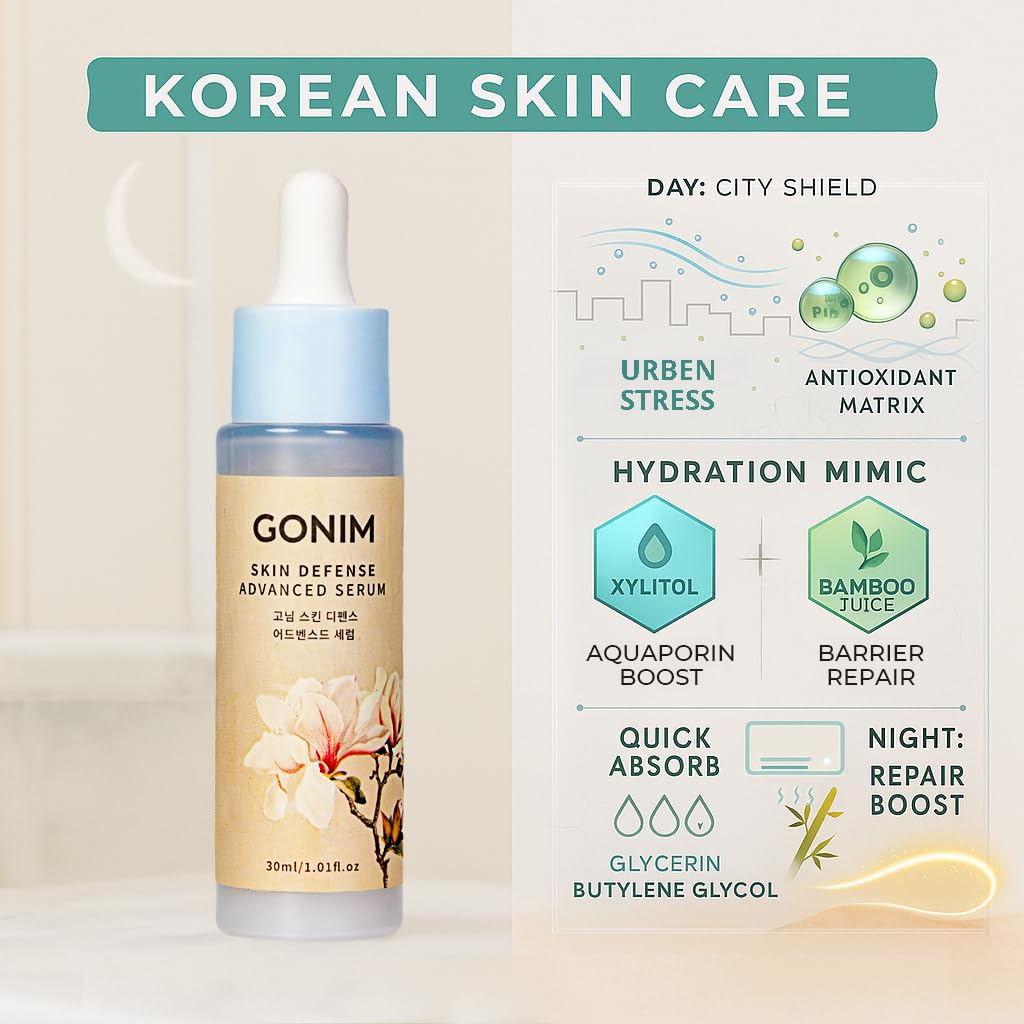 GONIM Face Serum Moisturizer Korean Skin Care, Skin Barrier Repair, Ultra Hydrating Serum, Barrier Repair Face Moisturizer for Women, Korean Skincare Gifts for Women for All Skin1.01 fl.oz x 2
