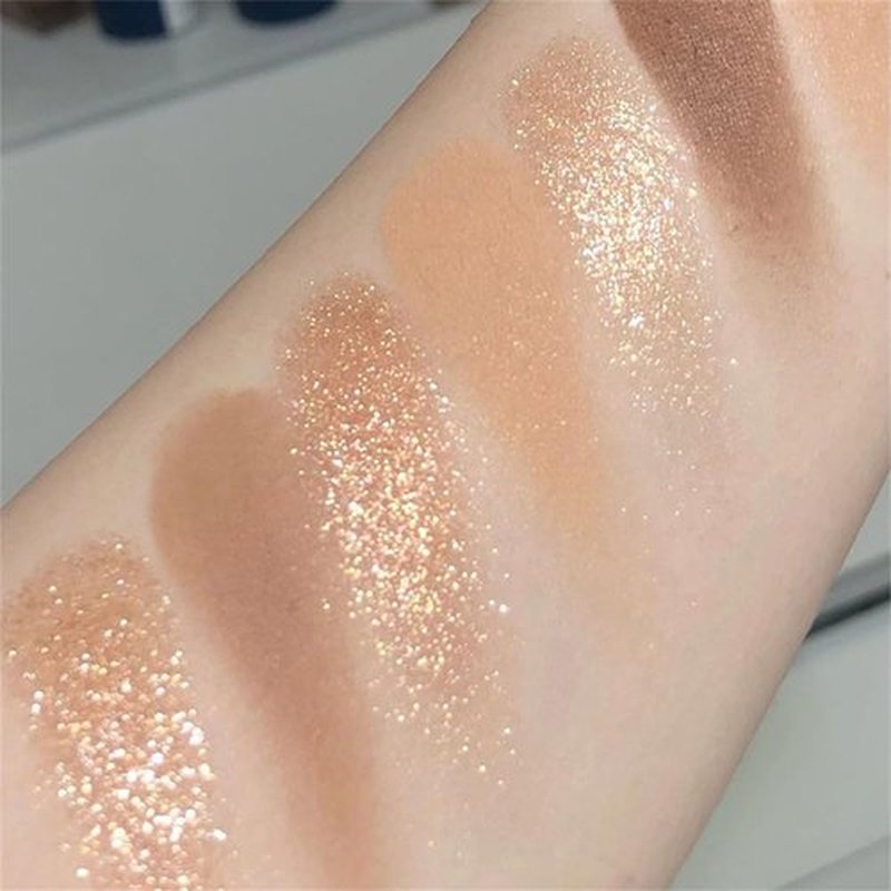 GHFCZOO Blooming Your Own Beauty Eyeshadow Palette, 9 Shades, Glitter and Matte Finishes (05#)