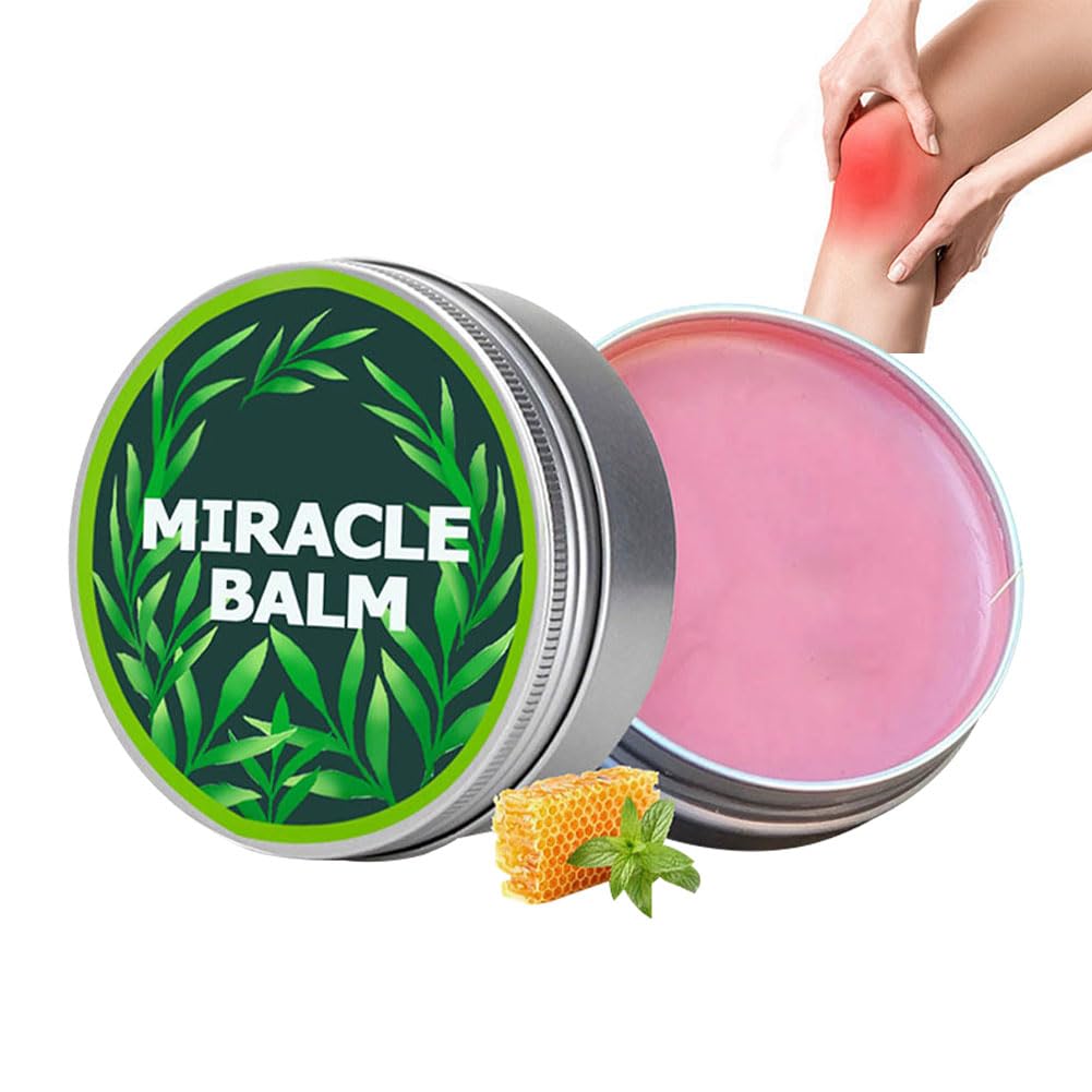 Wenrny Natural Miracle Balm, Miracle Balm for Swollen Legs, Natural Ingredients, Soothing Joint Cream for Back, Hands, Feet and Body, Improves Joint Comfort, Relaxed and Comfortable (A, 1Pcs)