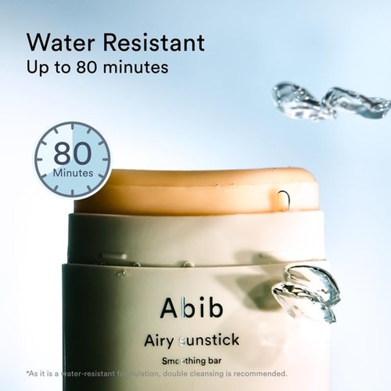 Abib Airy Sunstick Smoothing Bar SPF50 | Non-Sticky Matte Finish Sun Protection for Face and Body, Long-lasting Korean Sun Stick (Pack of 2, 2, Count)