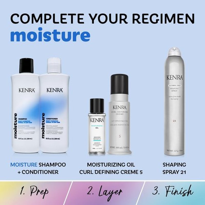 Kenra Moisture Conditioner | Boost Hydration | Improve Manageability and Shine | Nourish Dry Hair | Color Safe | Efforless Detangling | Normal to Dry Hair | 33.8 fl. oz.