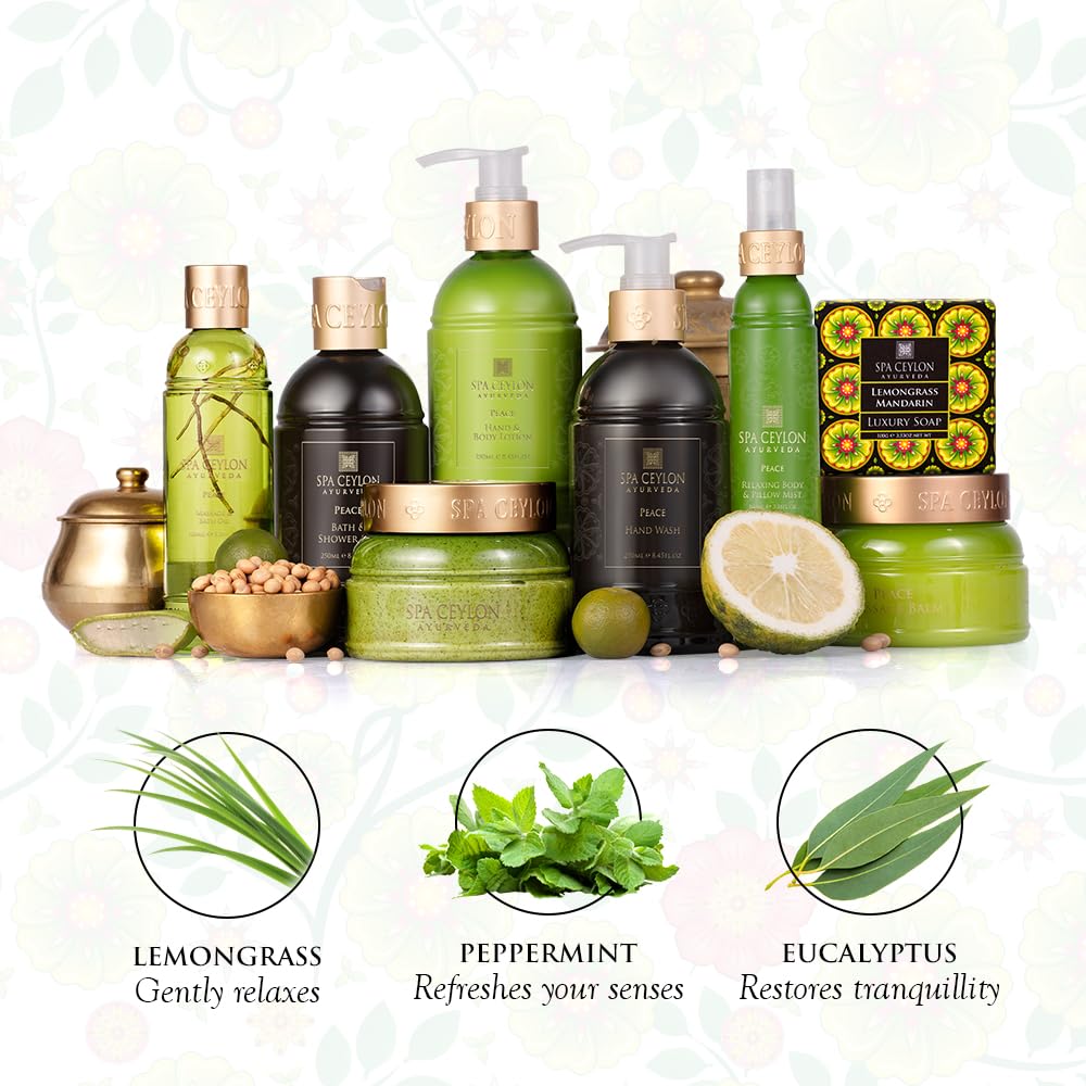 SPA CEYLON Lemongrass Mandarin In-Shower Softening Body Polish | Vegetarian | Paraben-Free | Gentle Body Scrub for Moisturizing and Gently Exfoliating |150g