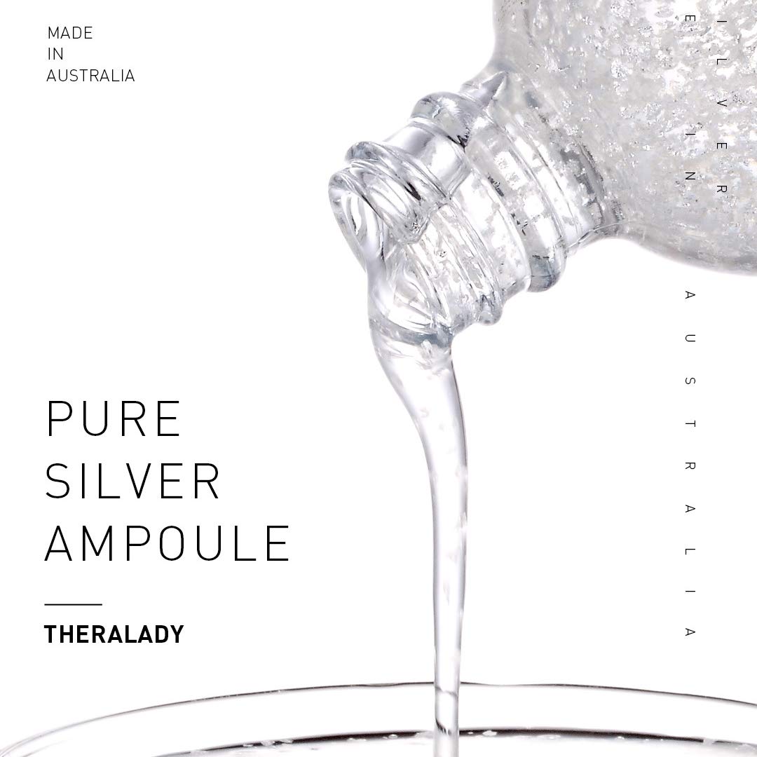 TheraLady Australian Pure Silver AMPOULE, Moisturizing, Skin Rejuvenation Ampoule, 100ml / 3.4fl. oz