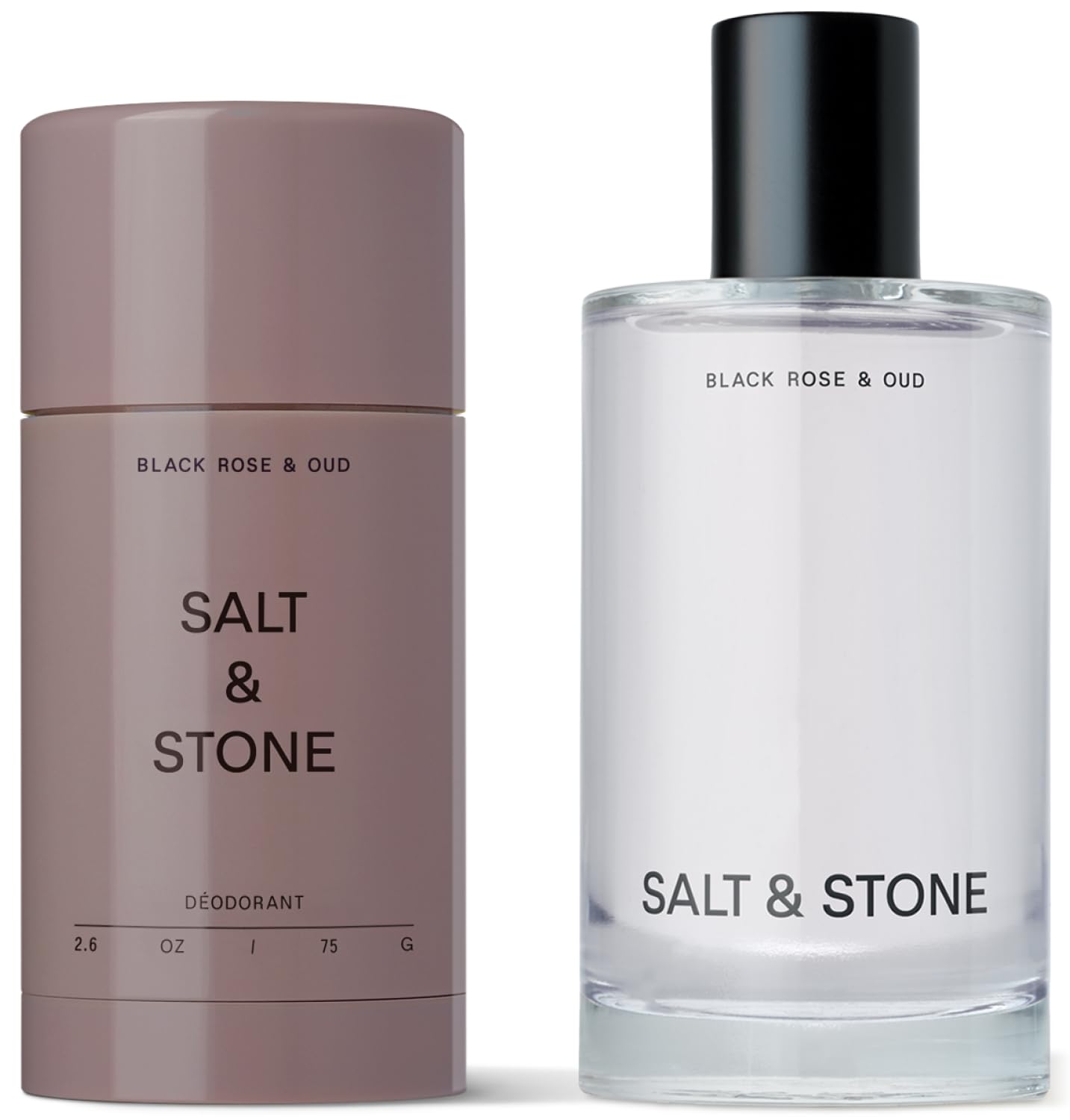 Salt & Stone Signature Scent Duo Set | 48 Hour Aluminum-Free Deodorant & Hydrating Body Mist | Skincare-Infused Deodorant & Body Spray | Bergamot & Hinoki