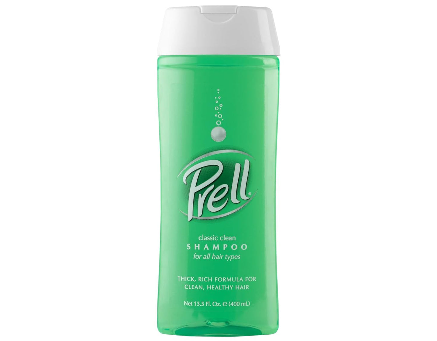 Prell Shampoo, Classic Clean 13.5 Fluid Ounce, 5 Count.