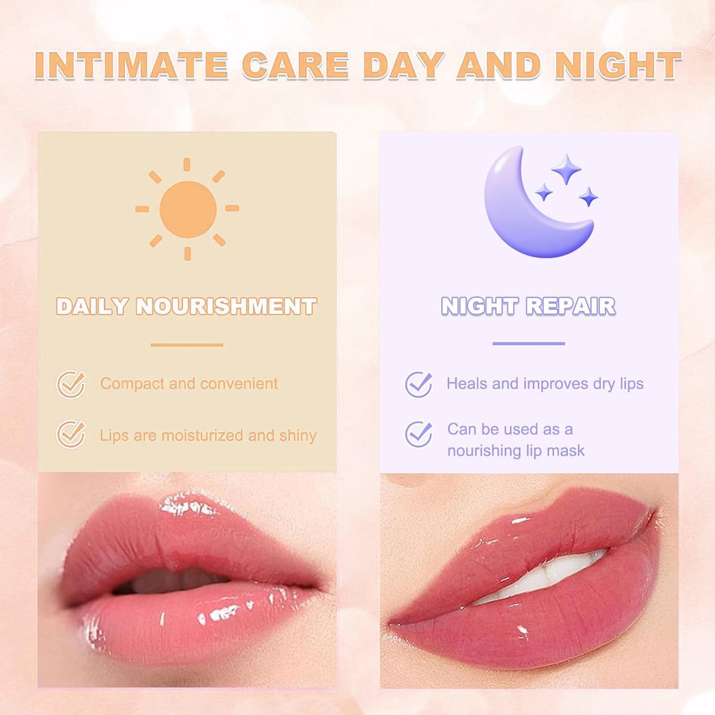 YumSova Summer Lip Gloss Lipstick, Containing Natural Oils And Fruit Extracts, Can Soothe And Soften Dry Lips, Keep Moisture For A Long Time, And Is Not Sticky (Vanilla)