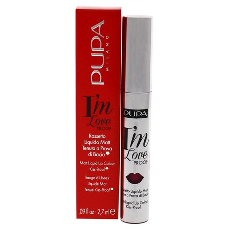 Pupa I Am Love Proof Matt Liquid Lip Color - 007 Bright Fuchsia Milano for Women - 0.09 oz Lipstick