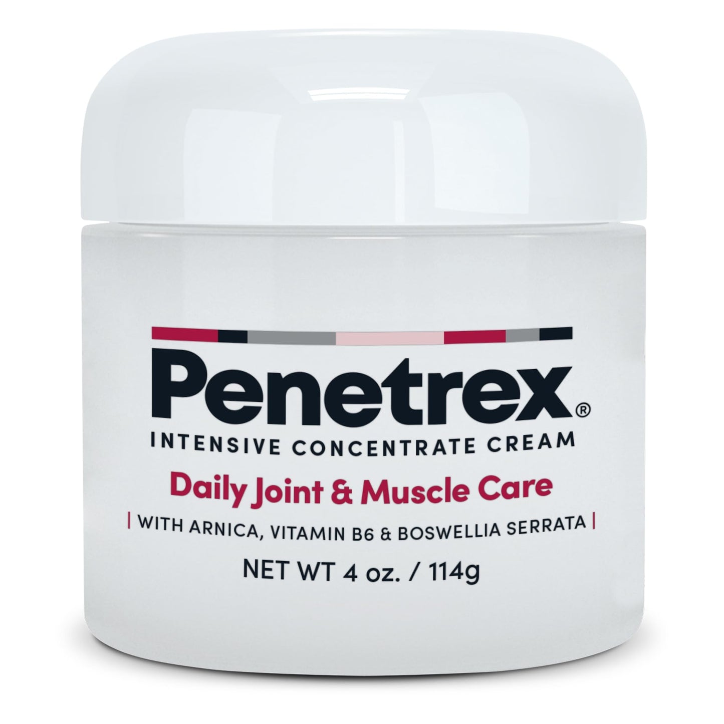 Penetrex Joint & Muscle Care - Soothing Massage Cream - Premium Whole Body Rub with Arnica, Vitamin B6 MSM & Boswellia - Non-Greasy 4oz Cream