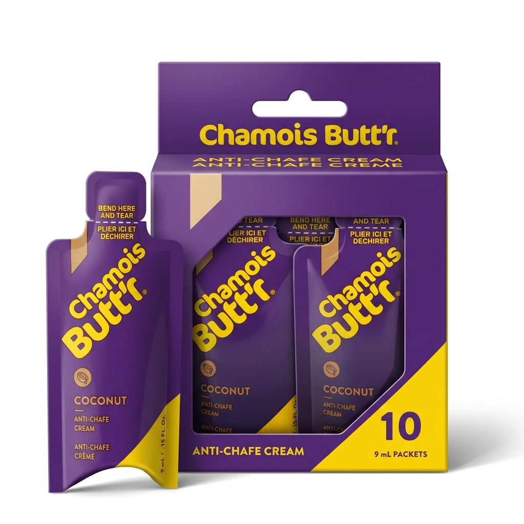 Chamois Butt'r Coconut Anti-Chafe Cream, 10-pack of 9mL packets