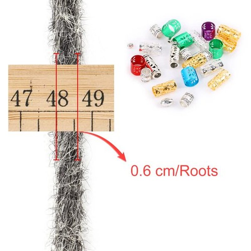 DAIRESS 24 Inch Straight Double Ended Dreadlock Extensions Synthetic Dreads10strands/pack Synthetic Braids Thin 0.6cm Soft Handmade Reggae Hair Hip-Hop Style Dread Extensions Locks Hair(1B/613）