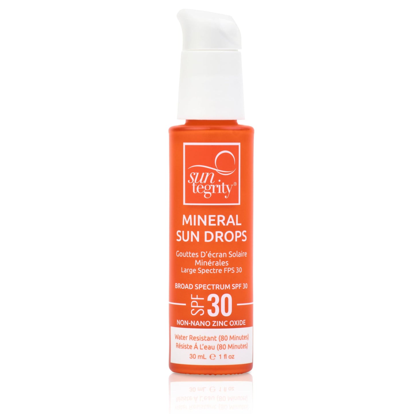 Suntegrity Mineral Sun Drops SPF 30 | Broad Spectrum Zinc Oxide Sunscreen for Face | Vegan, Reef-Safe, Non-Greasy Daily Sun Protection | Fragrance-Free, Lightweight Formula