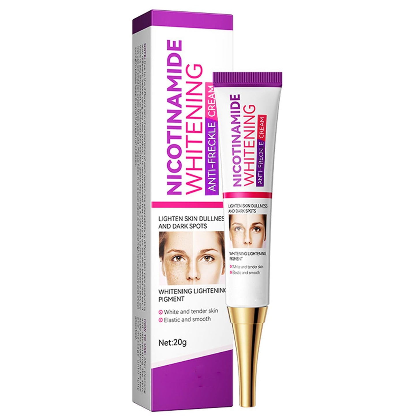 Dark Spot Remover for Face,Nicotinamide Whitening Anti-Freckle Cream,Skin Dullness Lightening Body Cream,Visible Results in 28 Days,Smooth Melasma,Hyperpigmentation Age Dark Spot Corrector,0.7 oz