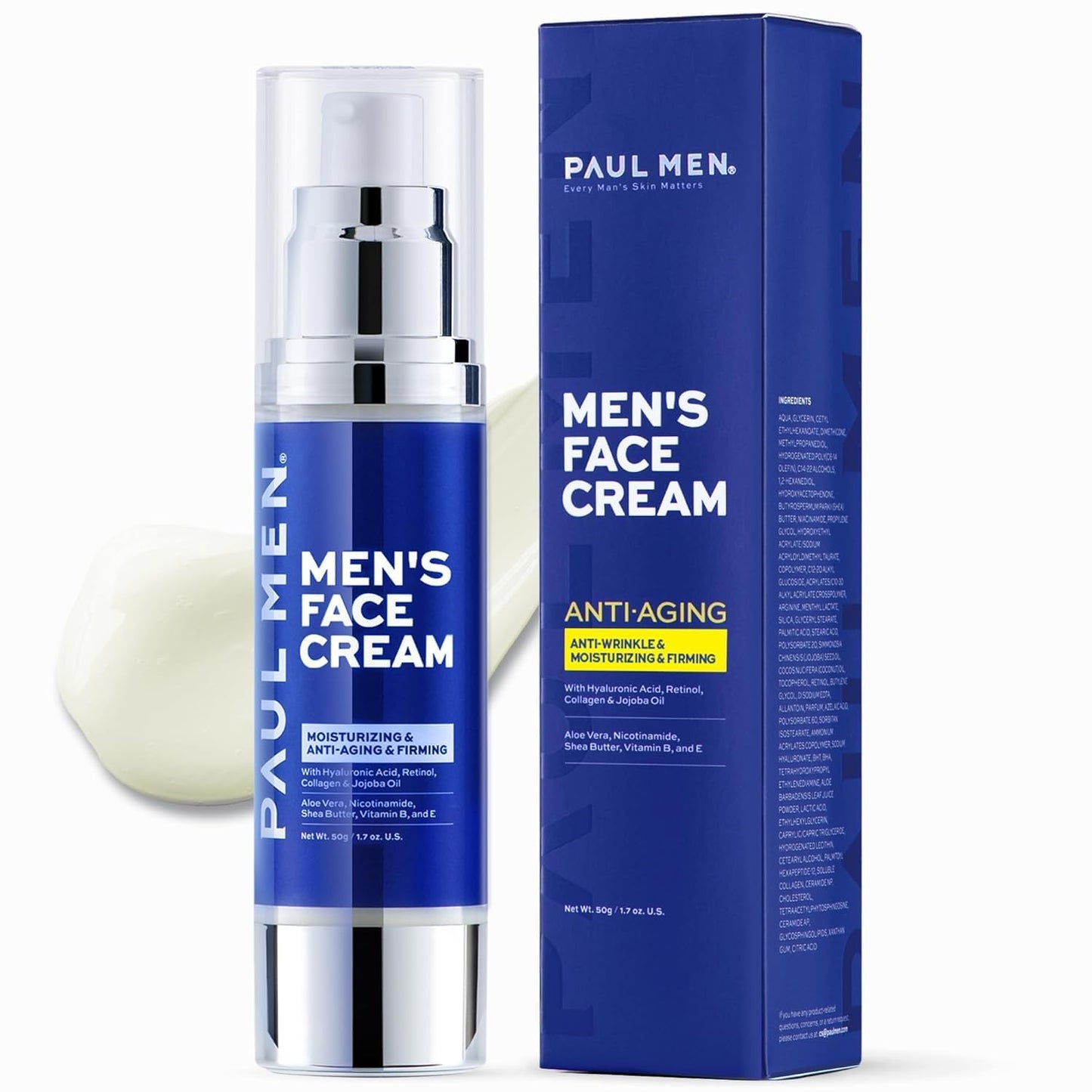 Enaskin Naturals Men's Anti-Aging Face Moisturizer Cream