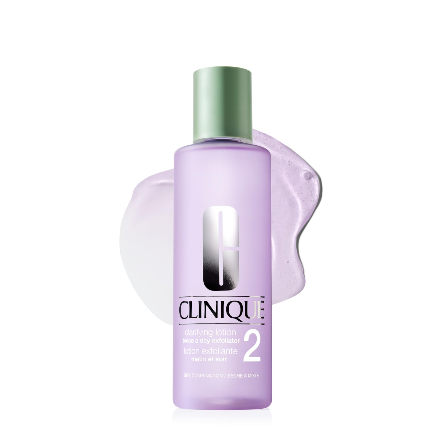 Clinique Clarifying Lotion 2 | Gentle Exfoliator For Dry Combination Skin Types | Face Toner With Witch Hazel | Step 2 in 3-Step Skin Care Routine, 13.5 Fl Oz