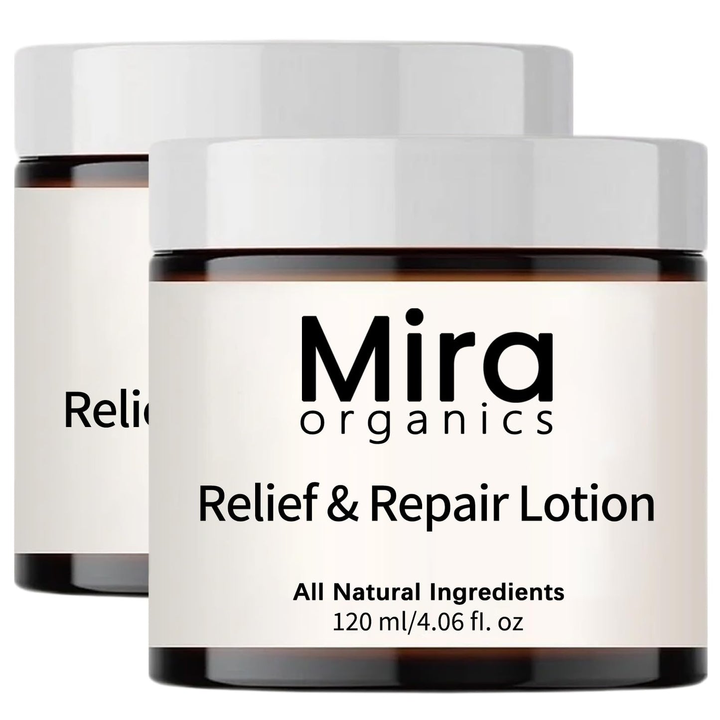Mira organics Relief Repair Lotion, Cream With 100% Natural Ingredients | Intense Moisture | Non-greasy | Absorbs Fast | for Various Body Parts (2 PCS)