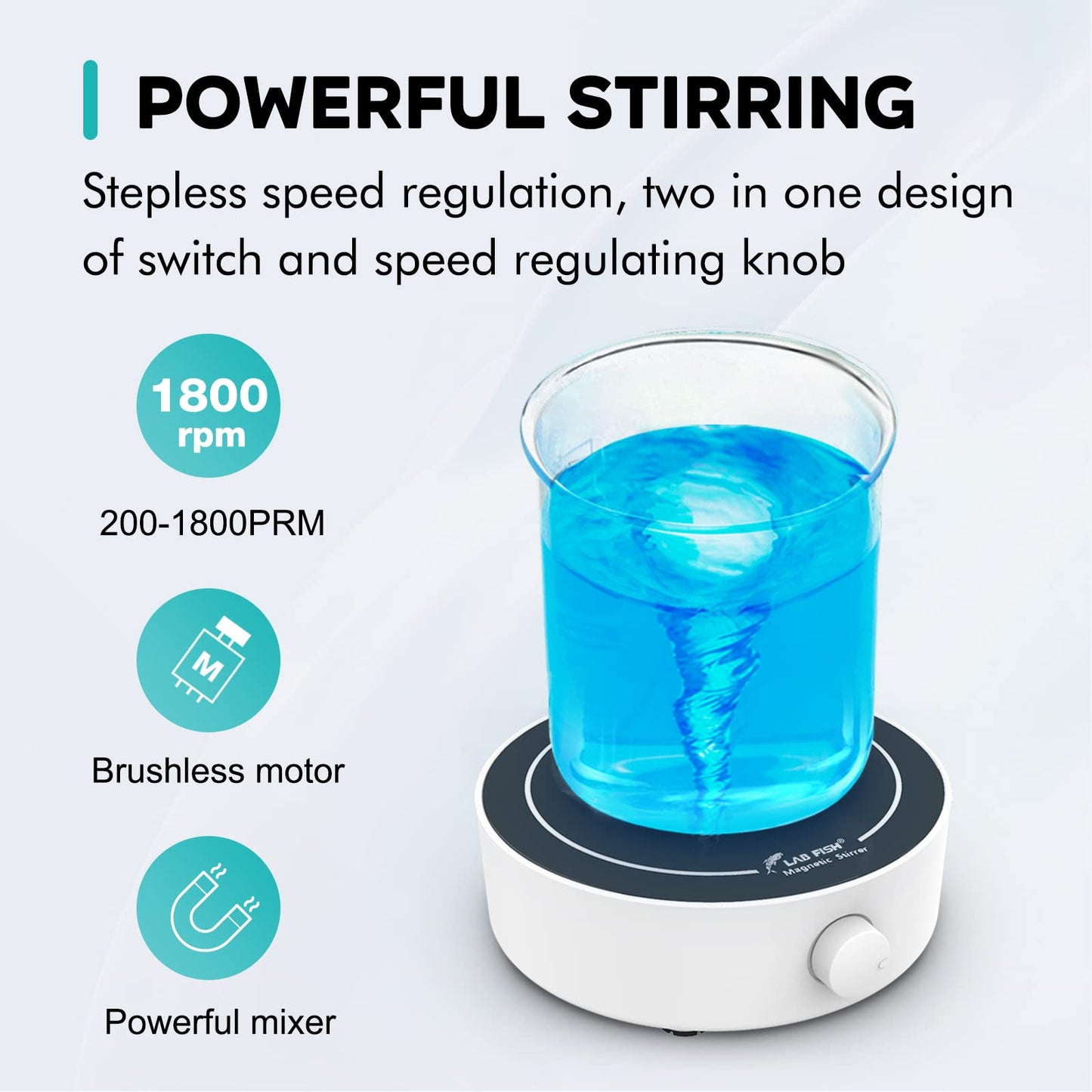 LAB FISH MS3 Magnetic Stirrer Mixer Stir Plate Set