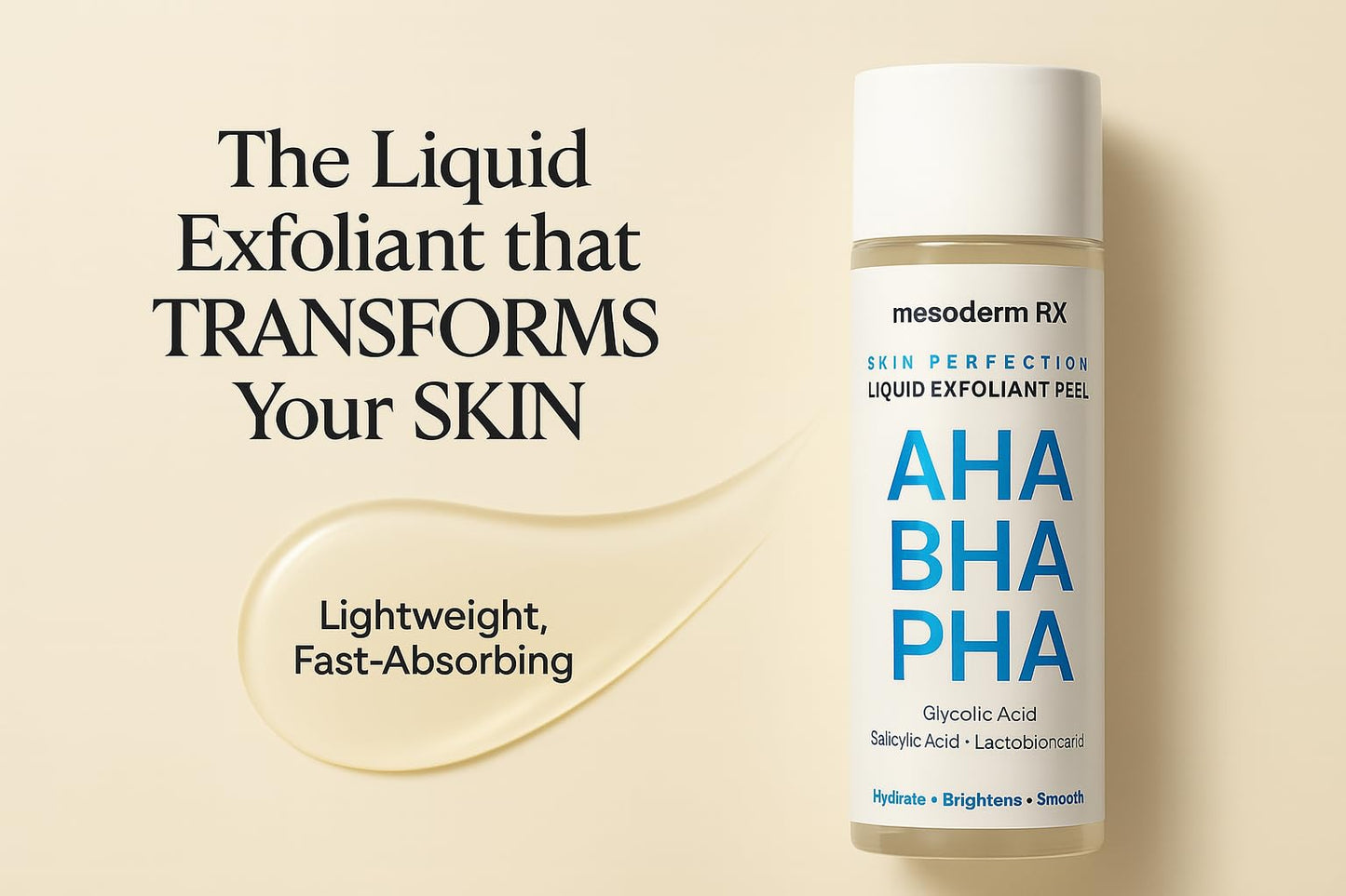 Mesoderm RX AHA BHA PHA Liquid Exfoliant, 100ml