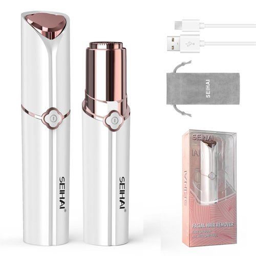 Facial Hair Removal for Women, SEIHAI Hair Removal Device, Face Razors for Women, Personal Care Products/Facial Hair Remover for Face, Lip, Chin, with a Branded Storage Bag