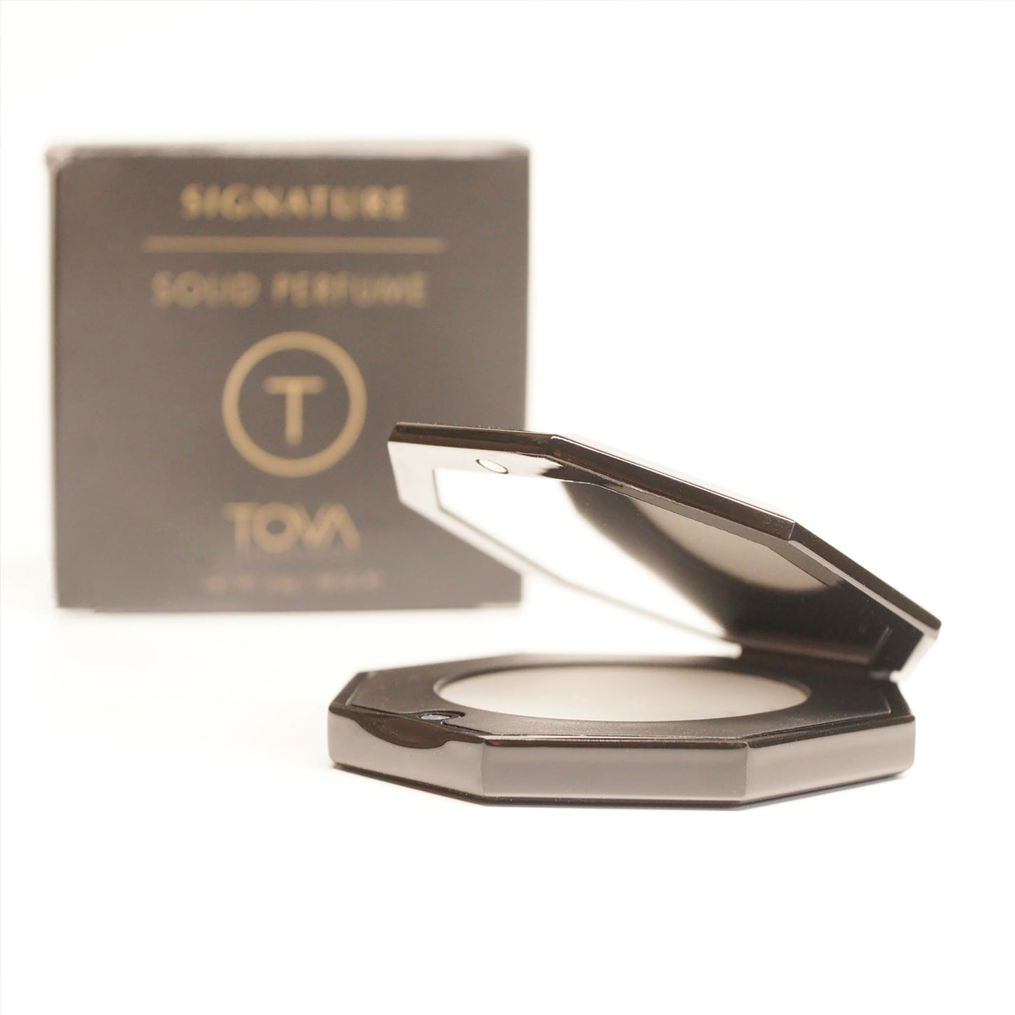 Tova Signature Solid Perfume Compact – Fresh Floral Pocket Perfume Dab-On for Women – Bergamot Jasmine Musk – USA-Made & Cruelty-Free – 2.4 g