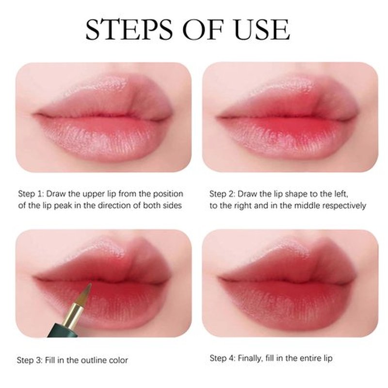 Unaone 2 PCS Lip Brush for Lipstick, Portable Retractable Lip Brush Applicators for Lipstick Lip Gloss Lip Concealer Makeup Brushes Tool (Black/Green)