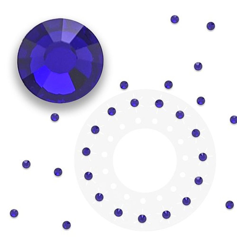 blinger Crystal Refill Pack | 5 Discs - 75 Precision-Cut Glass Crystals | Styling Tool not included | Cobalt 5 mm