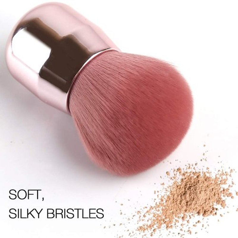 Foundation Brush,Daubigny Large Pink Powder Brush Flat Arched Premium Durable Kabuki Makeup Brush Perfect For Blending Liquid,Cream and Flawless Powder,Buffing, Blending,Concealer …