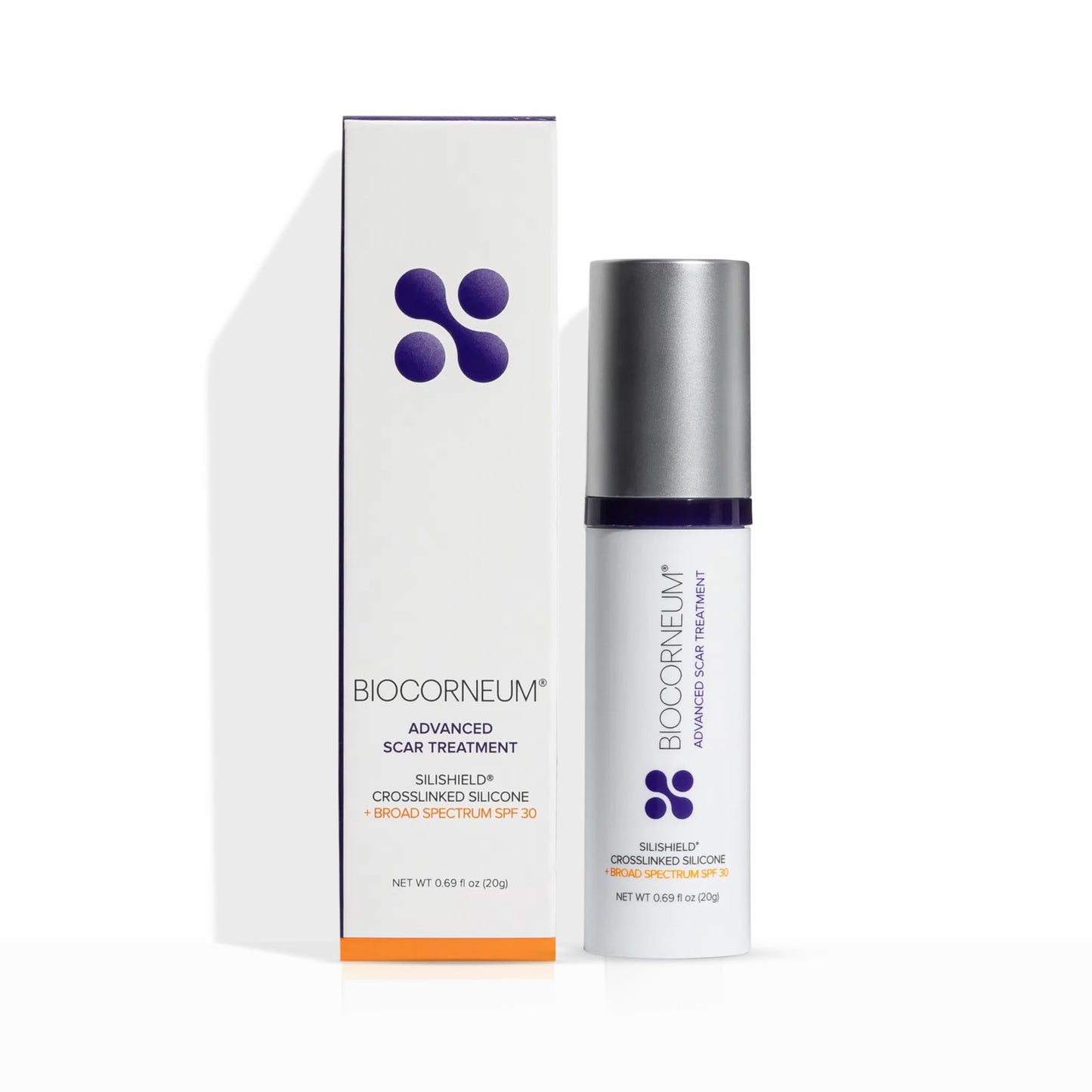 Biocorneum Advanced Scar Treatment – Silicone Scar Gel with SPF 30 & Silishield® 20g – Scar Cream for Surgical Scars, C-Section & Acne – Fast Drying, Water Resistant Scar Removal Gel for Children