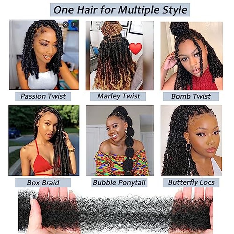 Parceria 30 Inch Springy Afro Twist Hair 8 Packs Marley Twist Braiding Hair Pre-fluffed Spring Twist Hair Afro Twist Hair Marley Hair for Faux Locs (30 Inch (Pack of 8), T1B/30/27# Marley Twist)