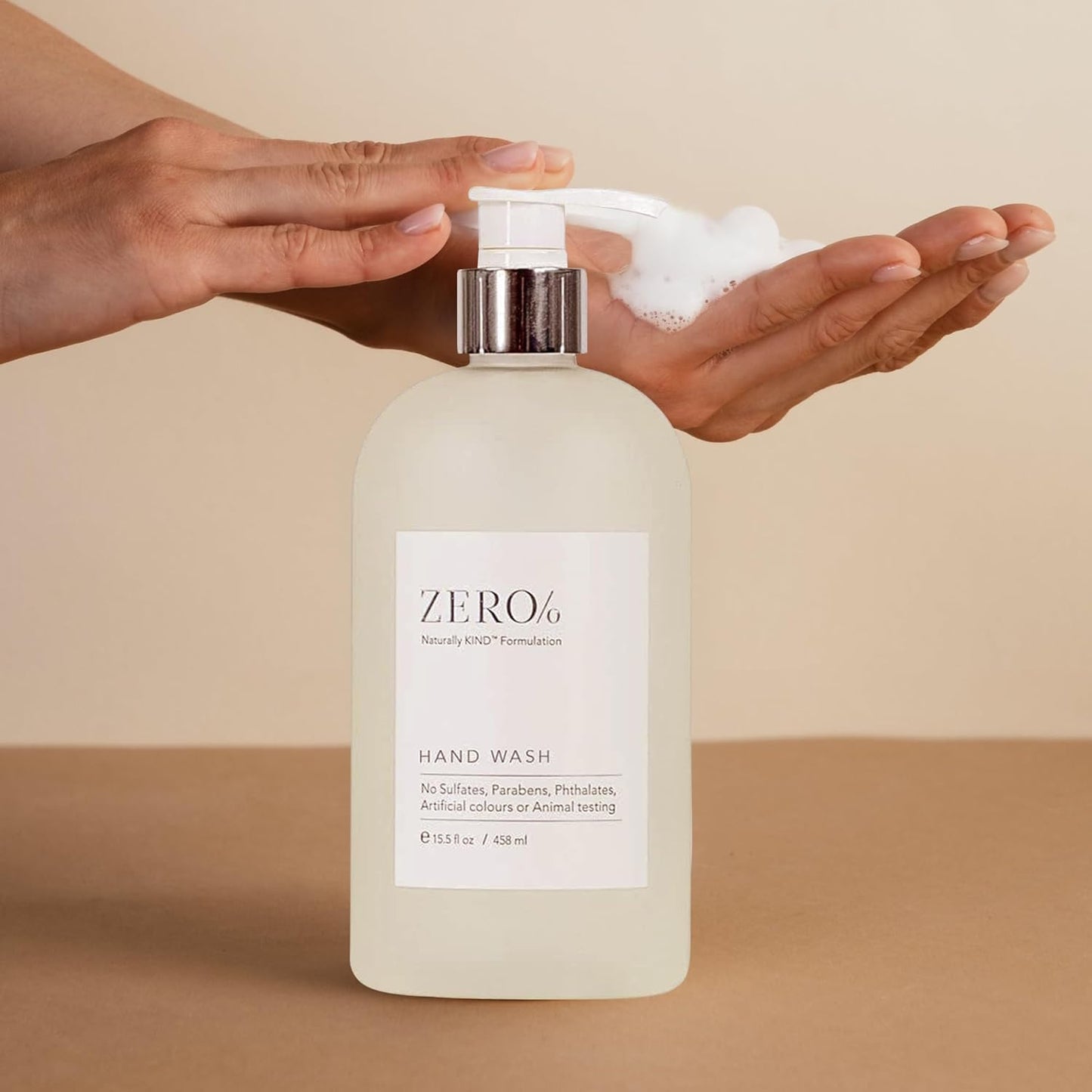Gilchrist & Soames Zero% Unisex Hand Wash – Naturally Kind Sulfate, Paraben & Cruelty-Free Soap, Refreshing Botanical Scent Infused with Glycerin & Aloe for Soft, Hydrated Hands, 15.5 oz